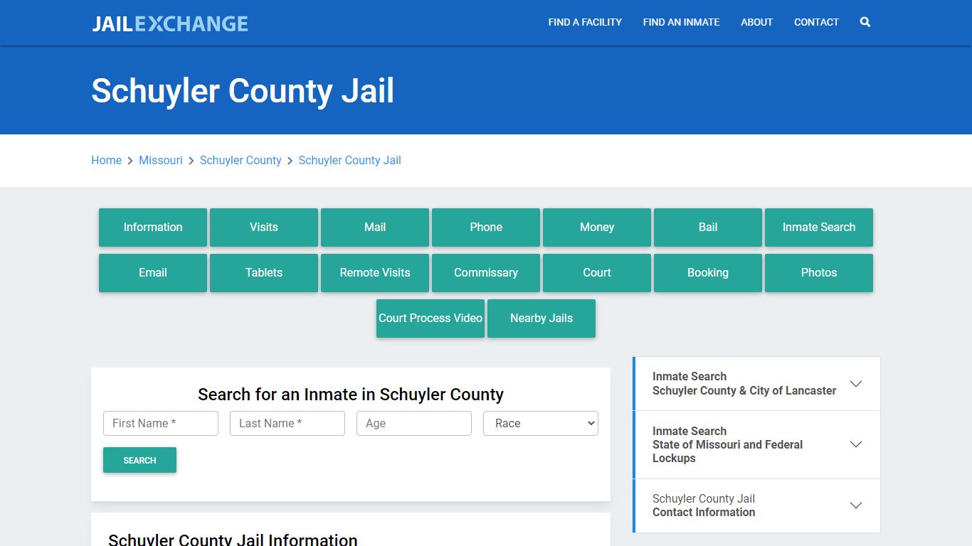 Schuyler County Jail Roster Lookup, MO, Inmate Search