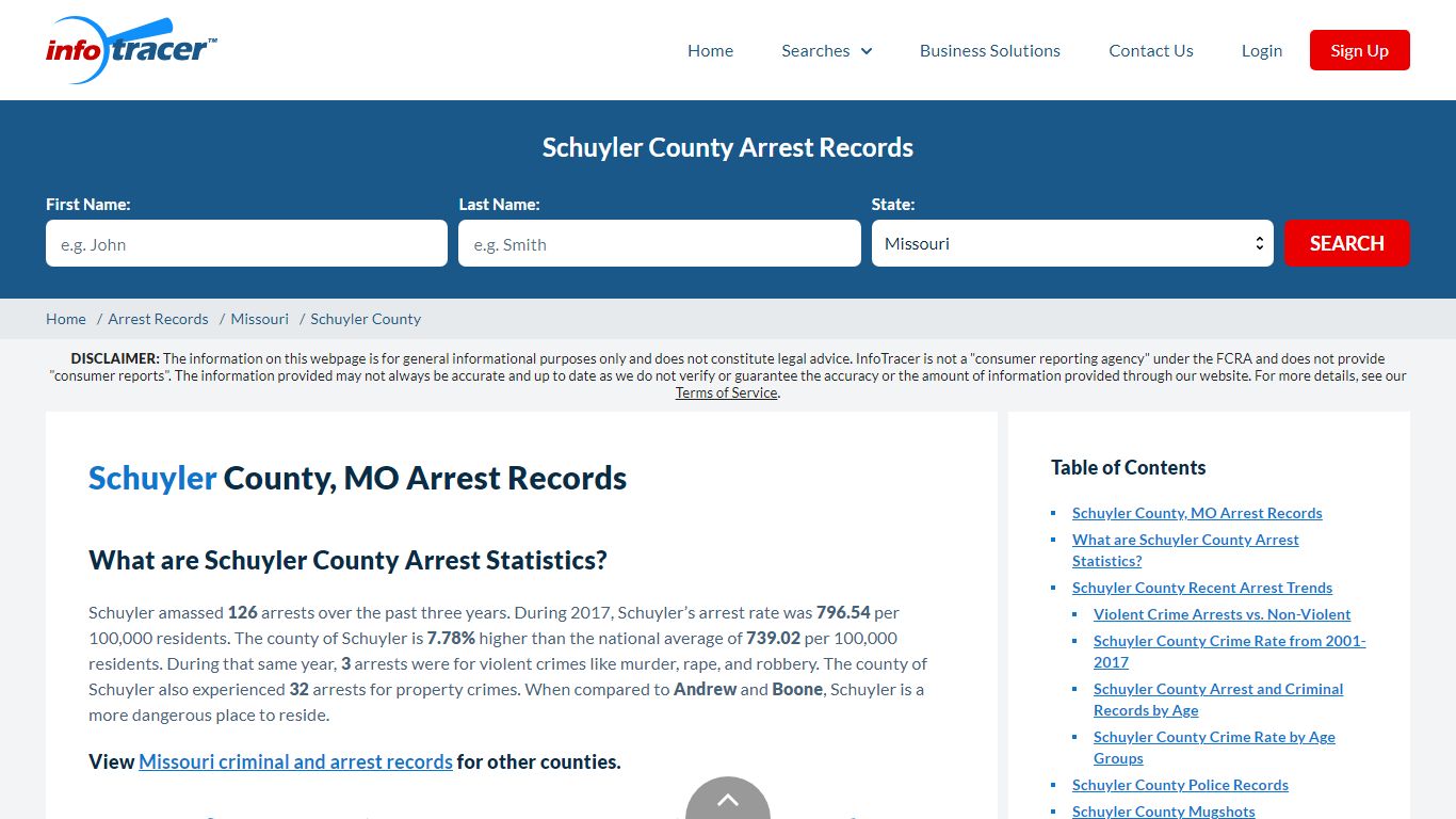 Schuyler County, MO Arrests, Mugshots & Jail Records - InfoTracer